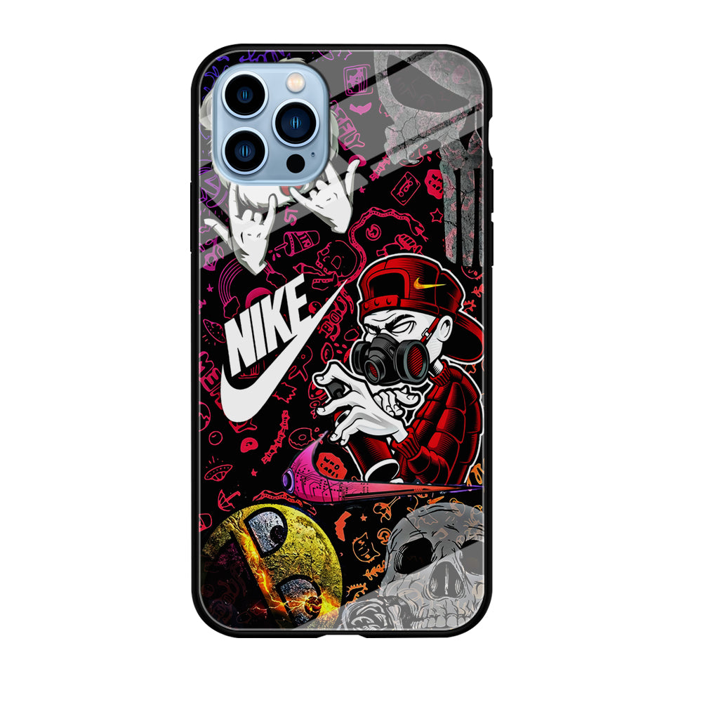 Nike Graffiti Sticker Art iPhone 12 Pro Case