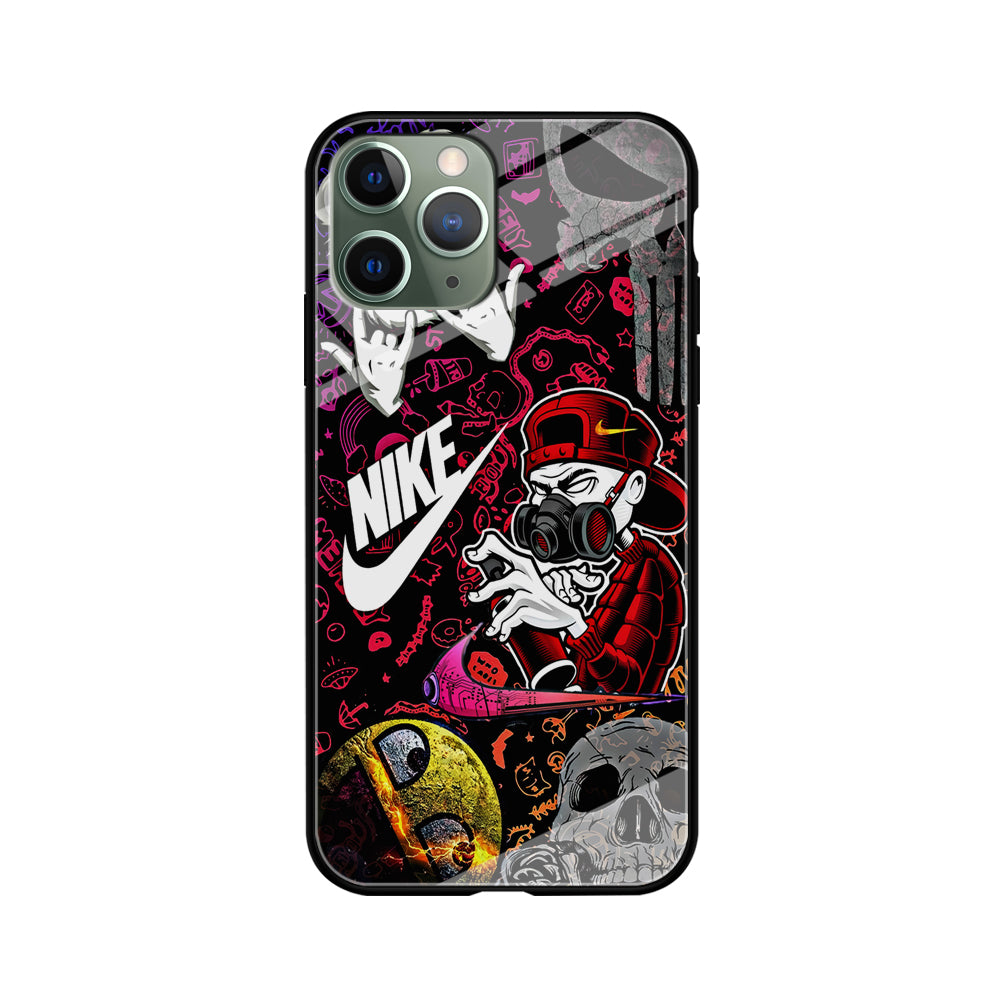 Nike Graffiti Sticker Art iPhone 11 Pro Max Case