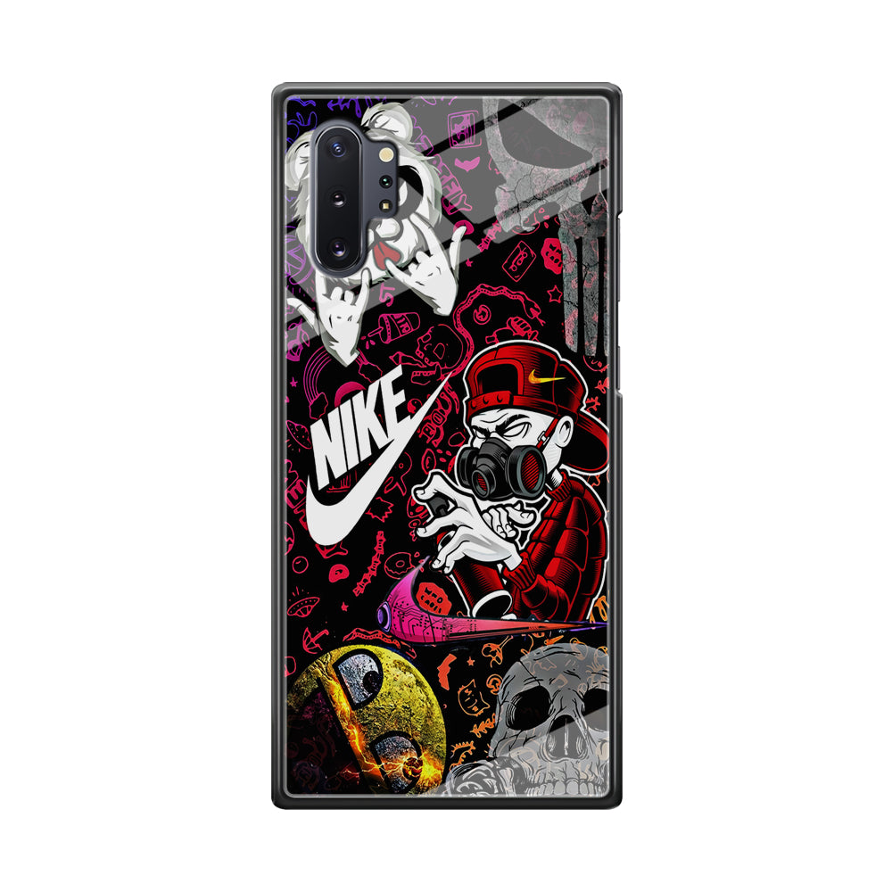 Nike Graffiti Sticker Art Samsung Galaxy Note 10 Plus Case