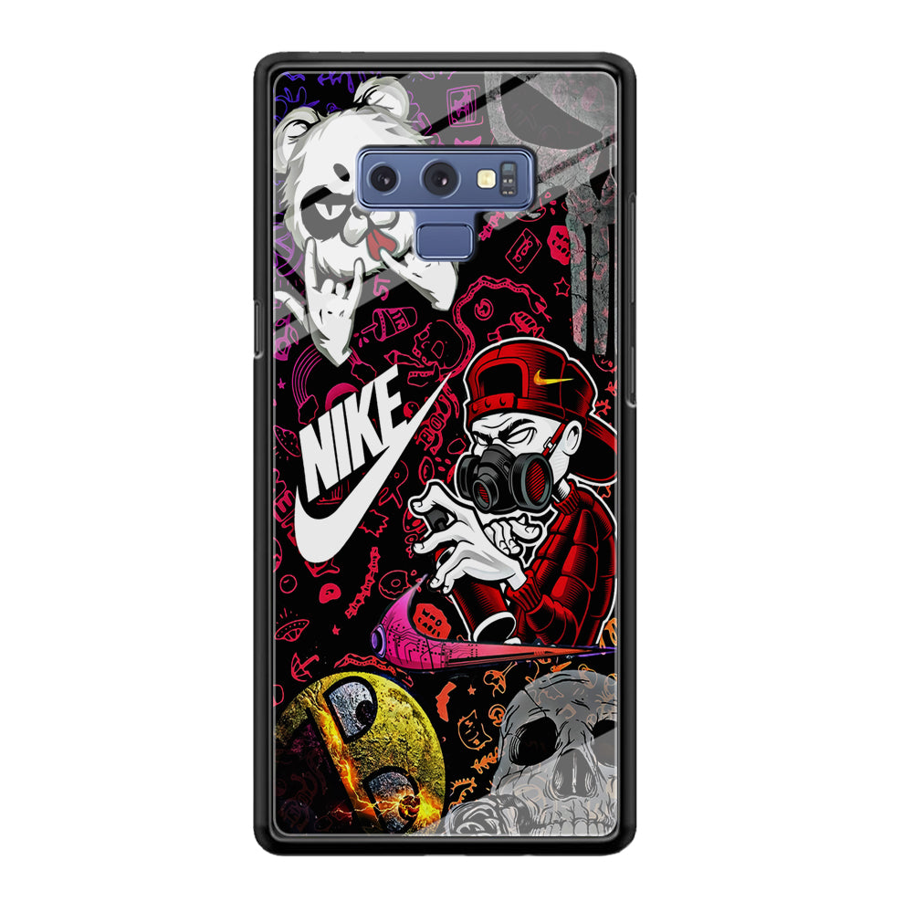 Nike Graffiti Sticker Art Samsung Galaxy Note 9 Case