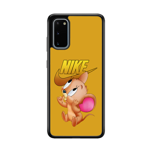 Nike Jerry Mouse Samsung Galaxy S20 Case-Mobile Phone Case-Rubber Black (2D Case)-Altracase