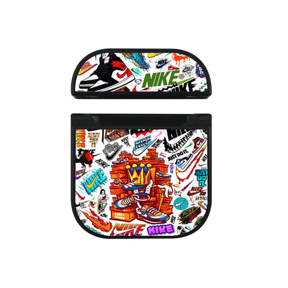 Nike King Logo Collection Apple AirPods Case-AirPod Case-Black-Altracase