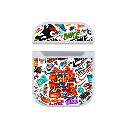 Nike King Logo Collection Apple AirPods Case-AirPod Case-White-Altracase