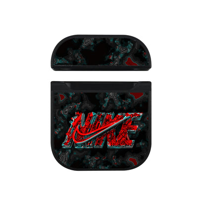 Nike Logo Abstract Art Apple AirPods Case-AirPod Case-Black-Altracase