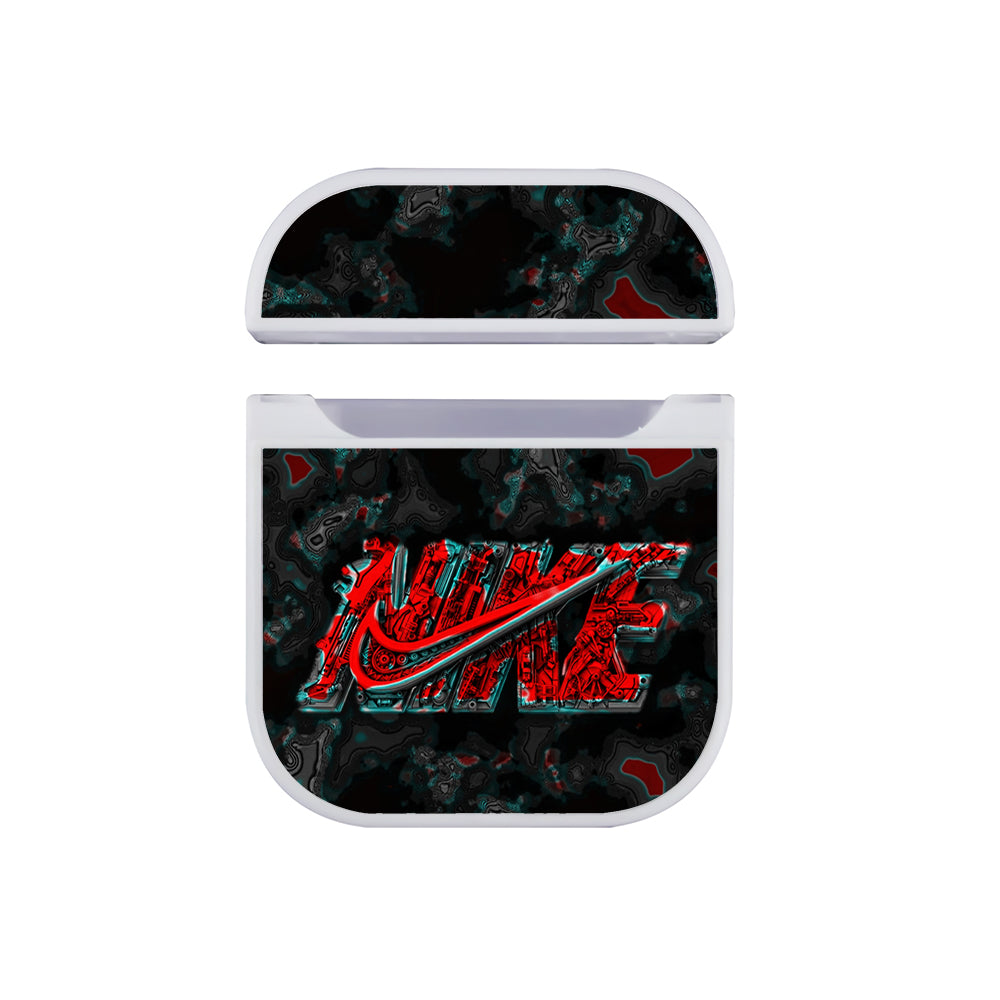 Nike Logo Abstract Art Apple AirPods Case-AirPod Case-White-Altracase