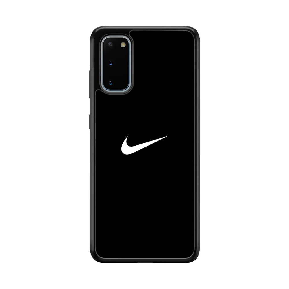 Nike Logo Black Simple Samsung Galaxy S20 Case-Mobile Phone Case-Rubber Black (2D Case)-Altracase