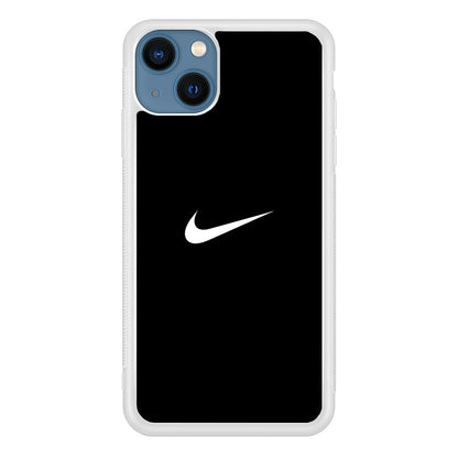 Nike Logo Black Simple iPhone 15 Plus Case