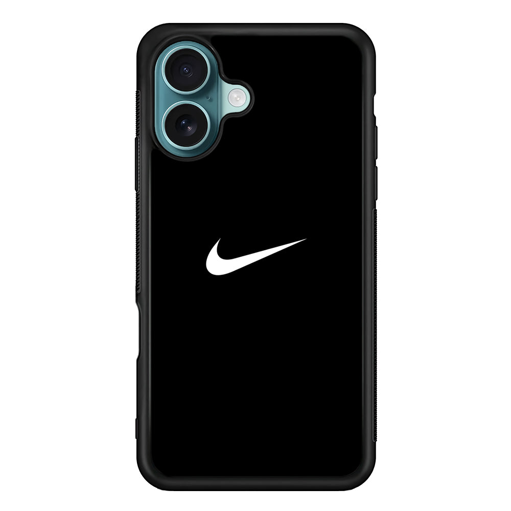 Nike Logo Black Simple iPhone 16 Plus Case - Altracase