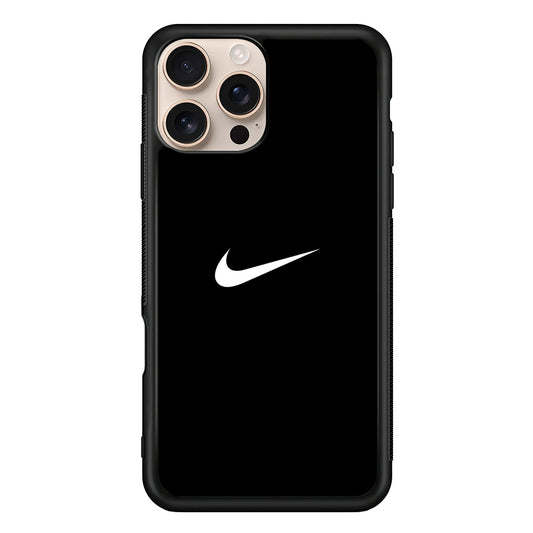 Nike Logo Black Simple iPhone 16 Pro Case - Altracase