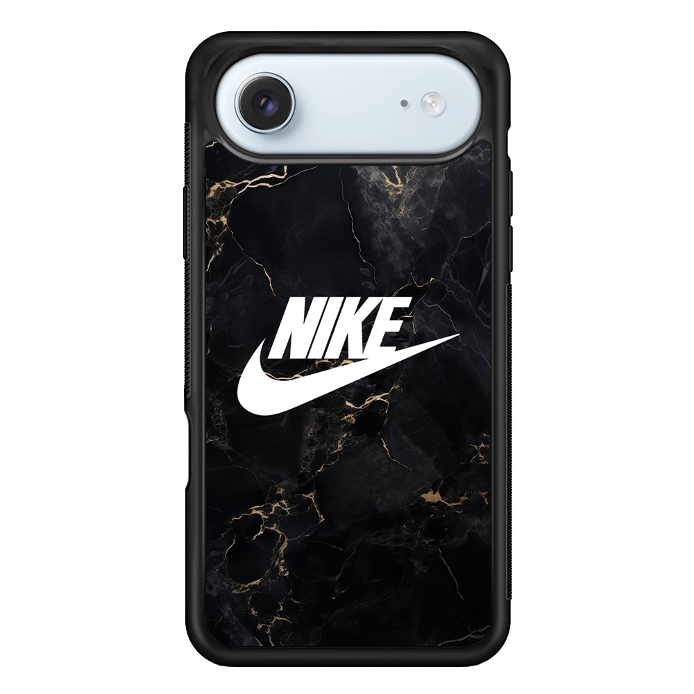 Nike Logo Black Stone Marble iPhone 17 Air Case - Altracase