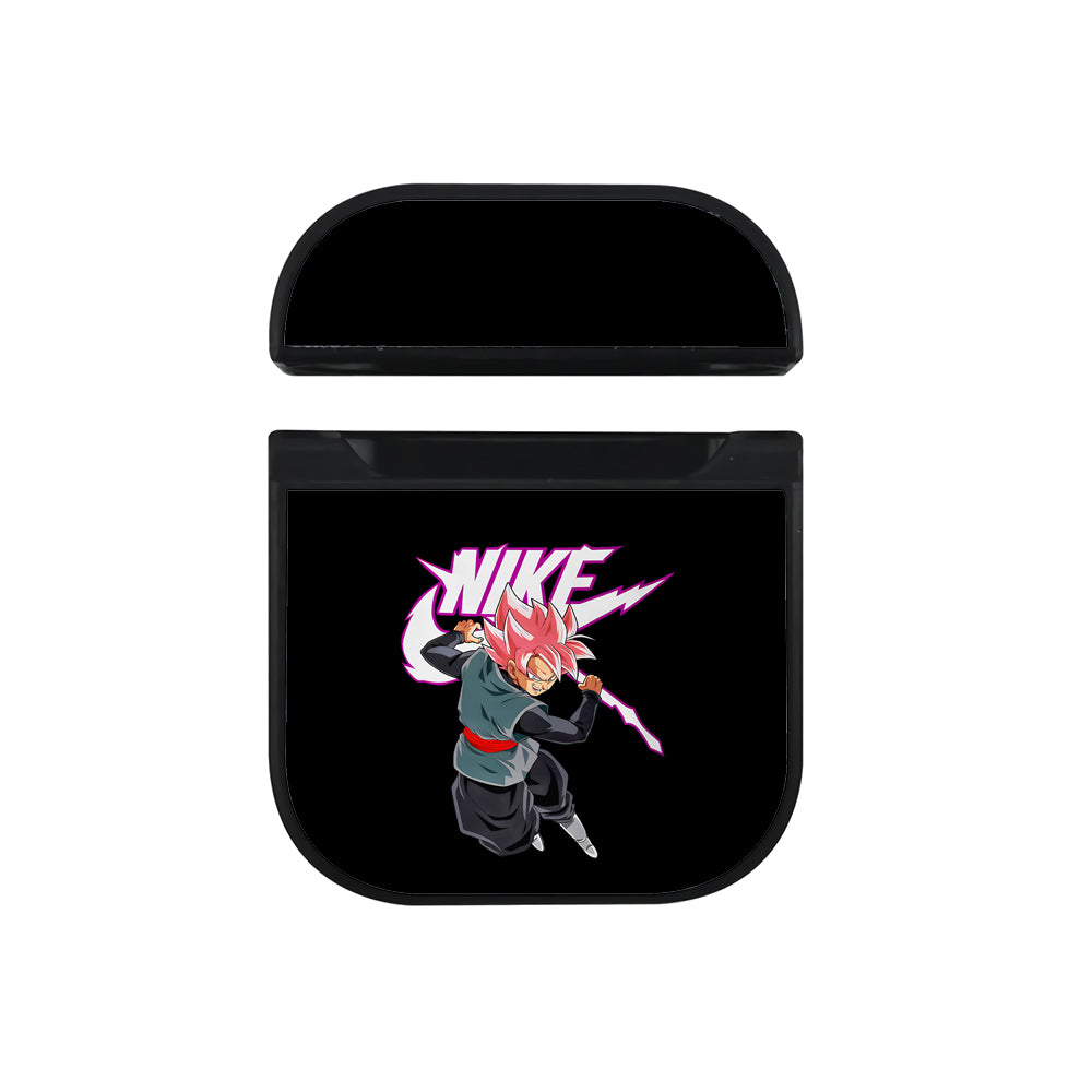 Nike Logo Goku Black Rose Apple AirPods Case-AirPod Case-Black-Altracase