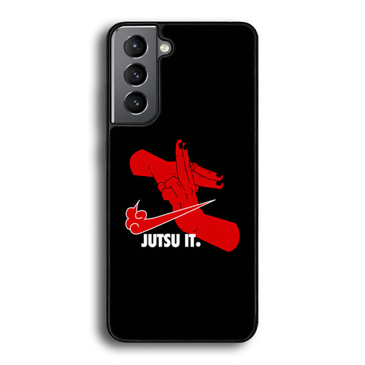 Nike Logo Jutsu It Samsung Galaxy S21 Case-Mobile Phone Case-Rubber Black (2D Case)-Altracase