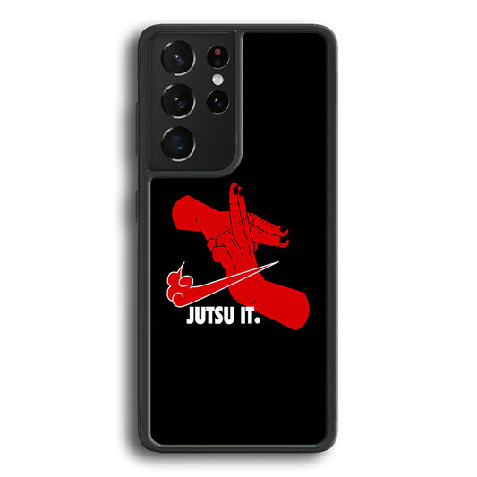 Nike Logo Jutsu It Samsung Galaxy S21 Ultra Case-Mobile Phone Case-Rubber Black (2D Case)-Altracase