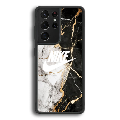 Nike Logo Mix Marble Samsung Galaxy S22 Ultra Case