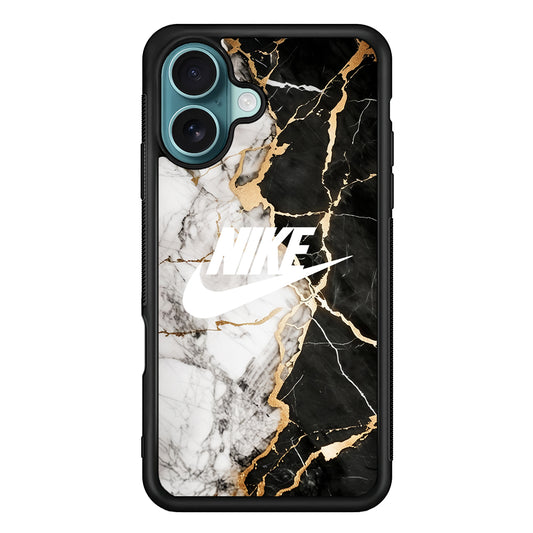 Nike Logo Mix Marble iPhone 16 Case - Altracase