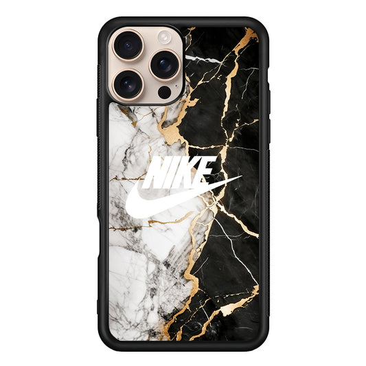 Nike Logo Mix Marble iPhone 16 Pro Case - Altracase