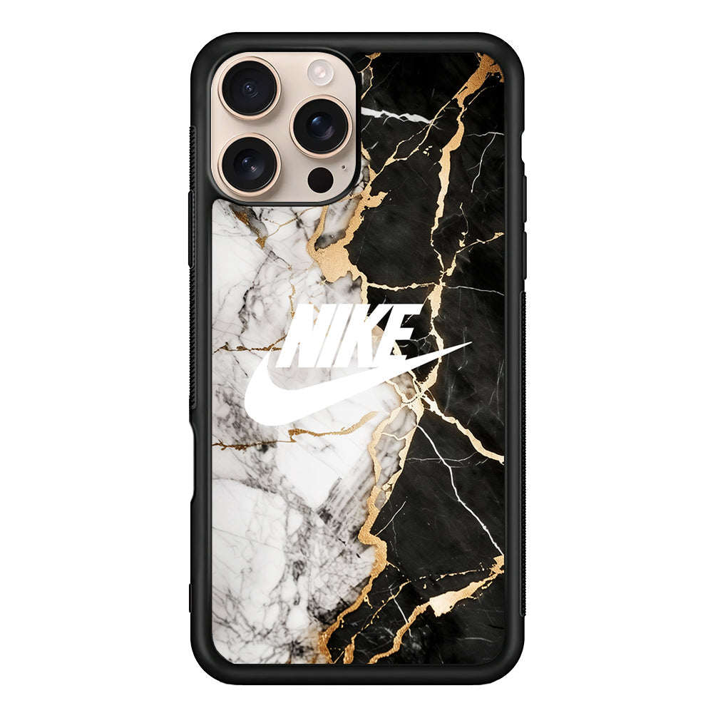 Nike Logo Mix Marble iPhone 16 Pro Max Case - Altracase