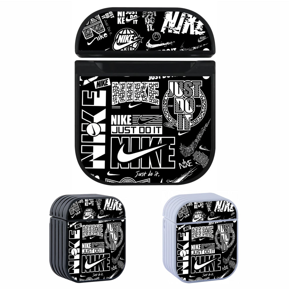 Nike Logo Monochrome Collection Apple AirPods Case-AirPod Case-Altracase