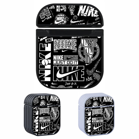 Nike Logo Monochrome Collection Apple AirPods Case-AirPod Case-Altracase