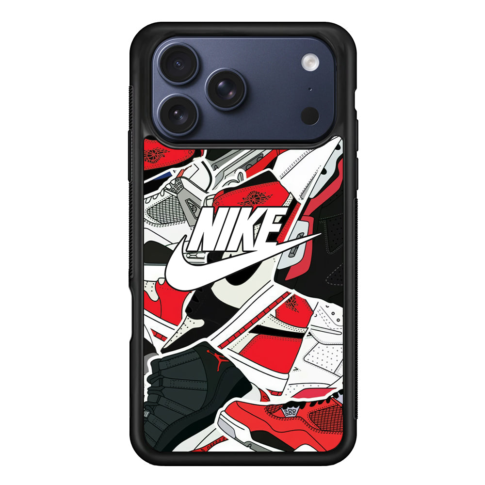 Nike Logo Shoes Pattern iPhone 17 Pro Max Case - Altracase