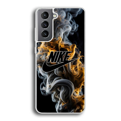 Nike Logo Smoke Mixed with Fire Samsung Galaxy S24 Case