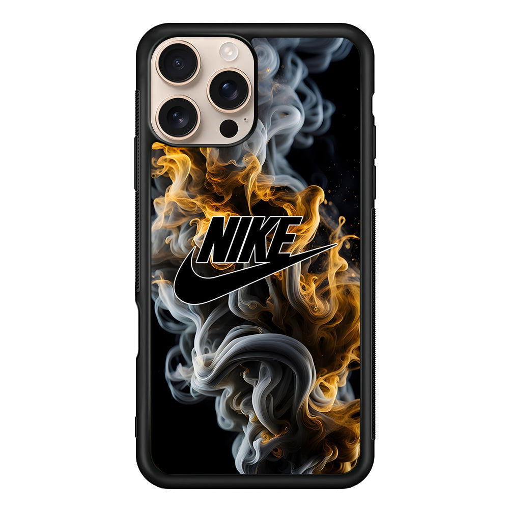 Nike Logo Smoke Mixed with Fire iPhone 16 Pro Max Case - Altracase