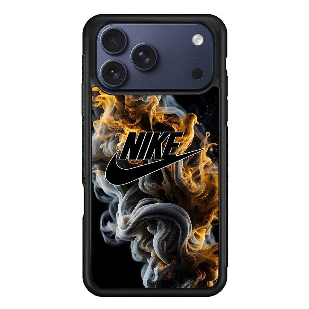 Nike Logo Smoke Mixed with Fire iPhone 17 Pro Case - Altracase