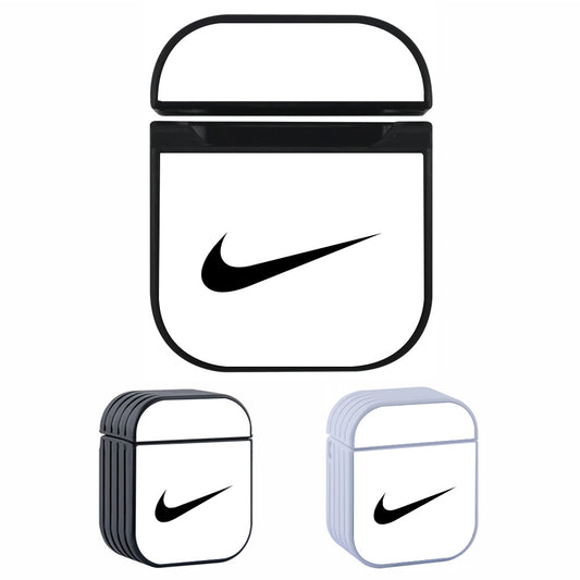 Nike Logo White Classic Apple AirPods Case-AirPod Case-Altracase