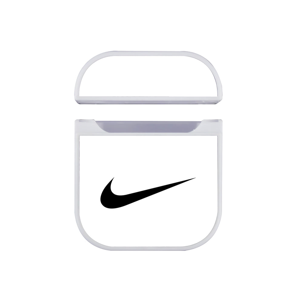 Nike Logo White Classic Apple AirPods Case-AirPod Case-White-Altracase