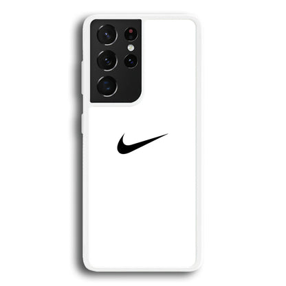 Nike Logo White Simple Samsung Galaxy S23 Ultra Case