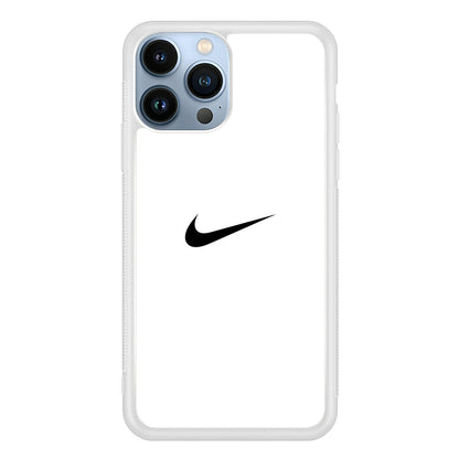 Nike Logo White Simple iPhone 15 Pro Case