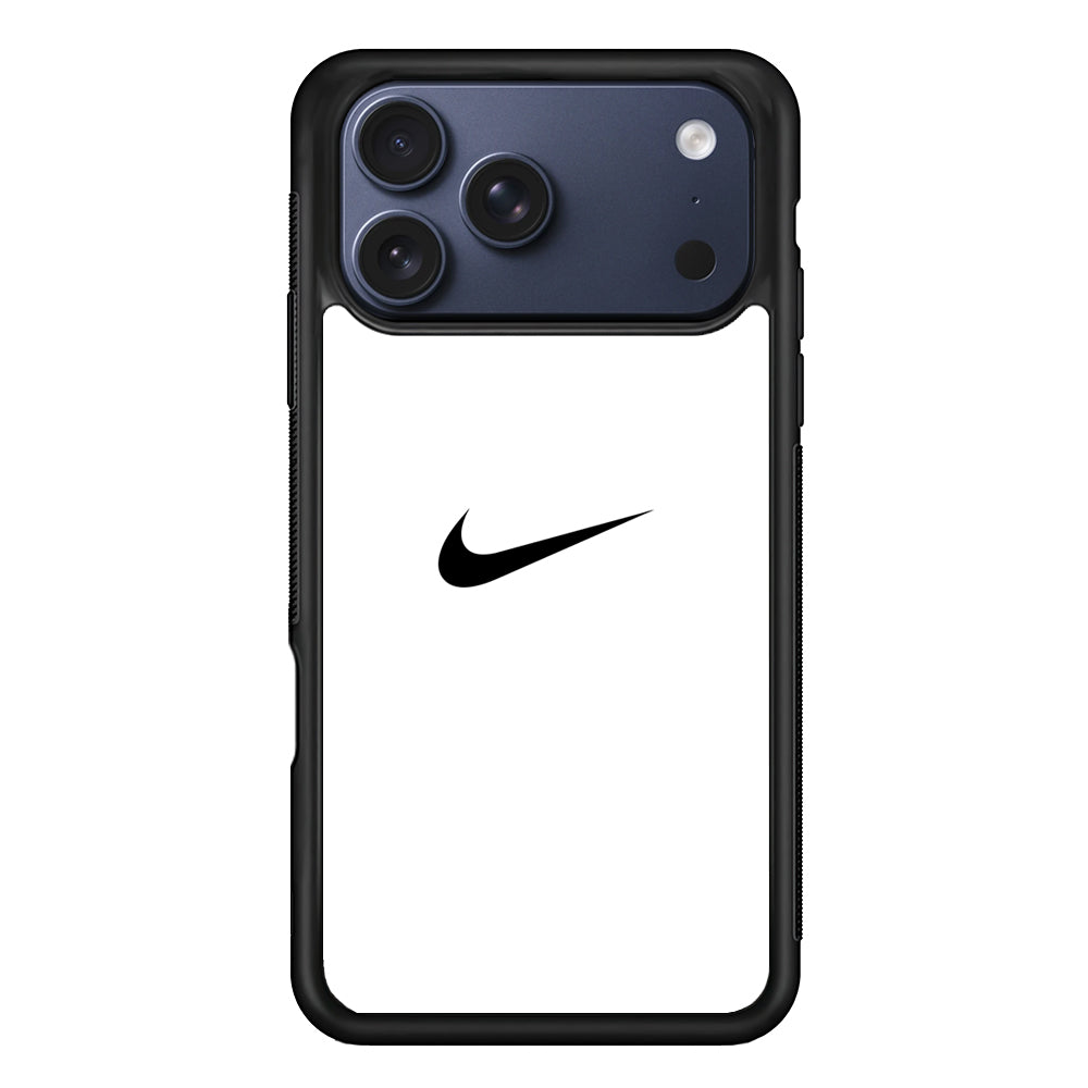 Nike Logo White Simple iPhone 17 Pro Case - Altracase