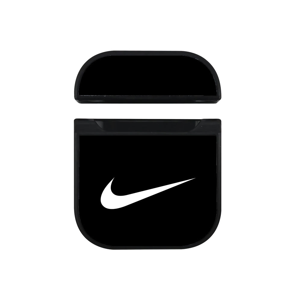 Nike Logo in The Dark Apple AirPods Case-AirPod Case-Black-Altracase