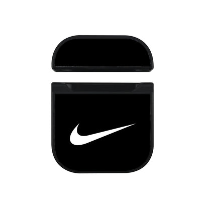 Nike Logo in The Dark Apple AirPods Case-AirPod Case-Black-Altracase