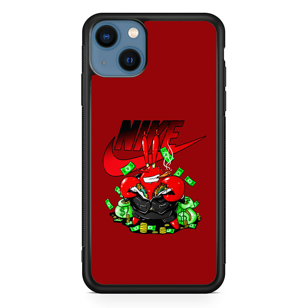 Nike Mr. Krabs Gangster iPhone 13 Mini Case