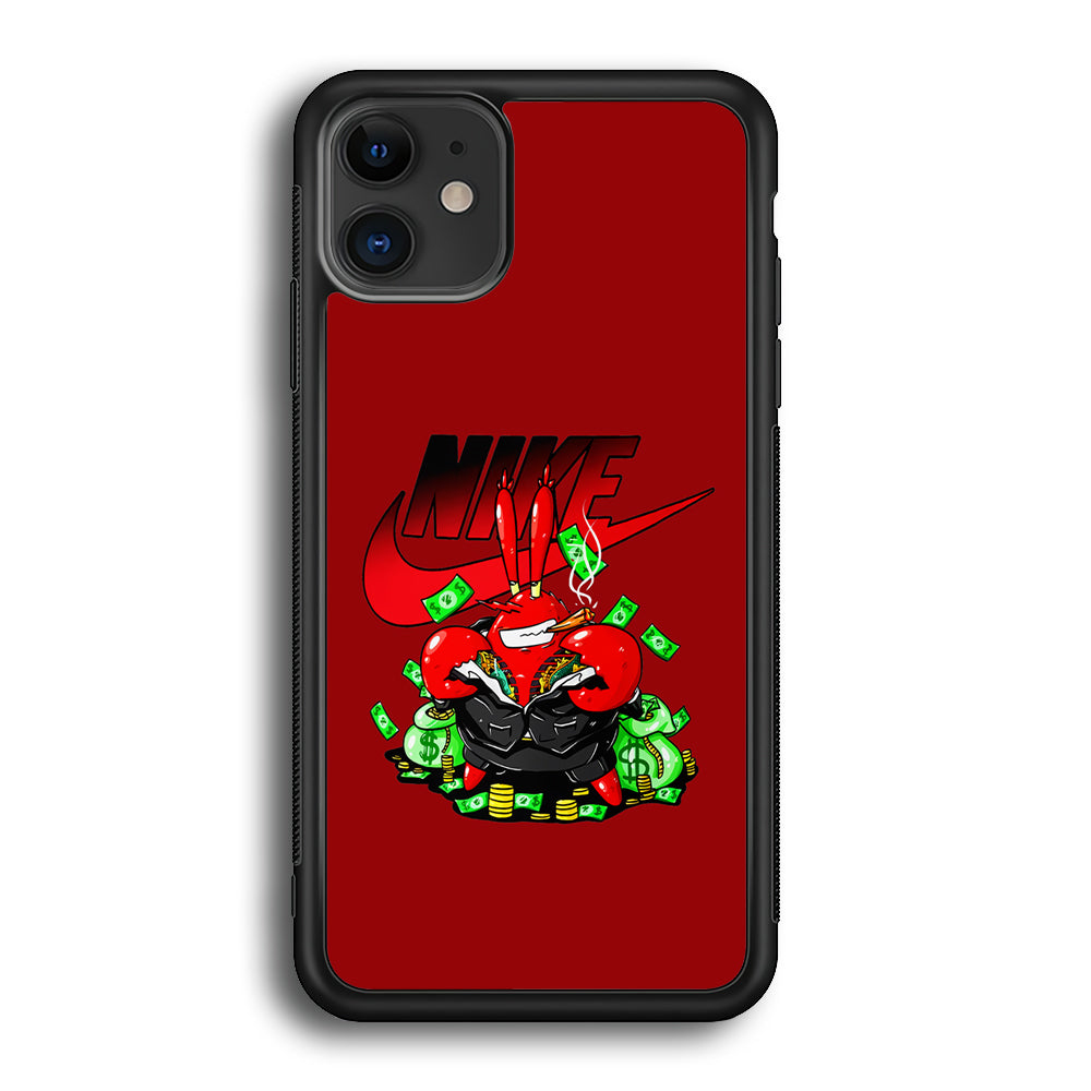 Nike Mr. Krabs Gangster iPhone 12 Case