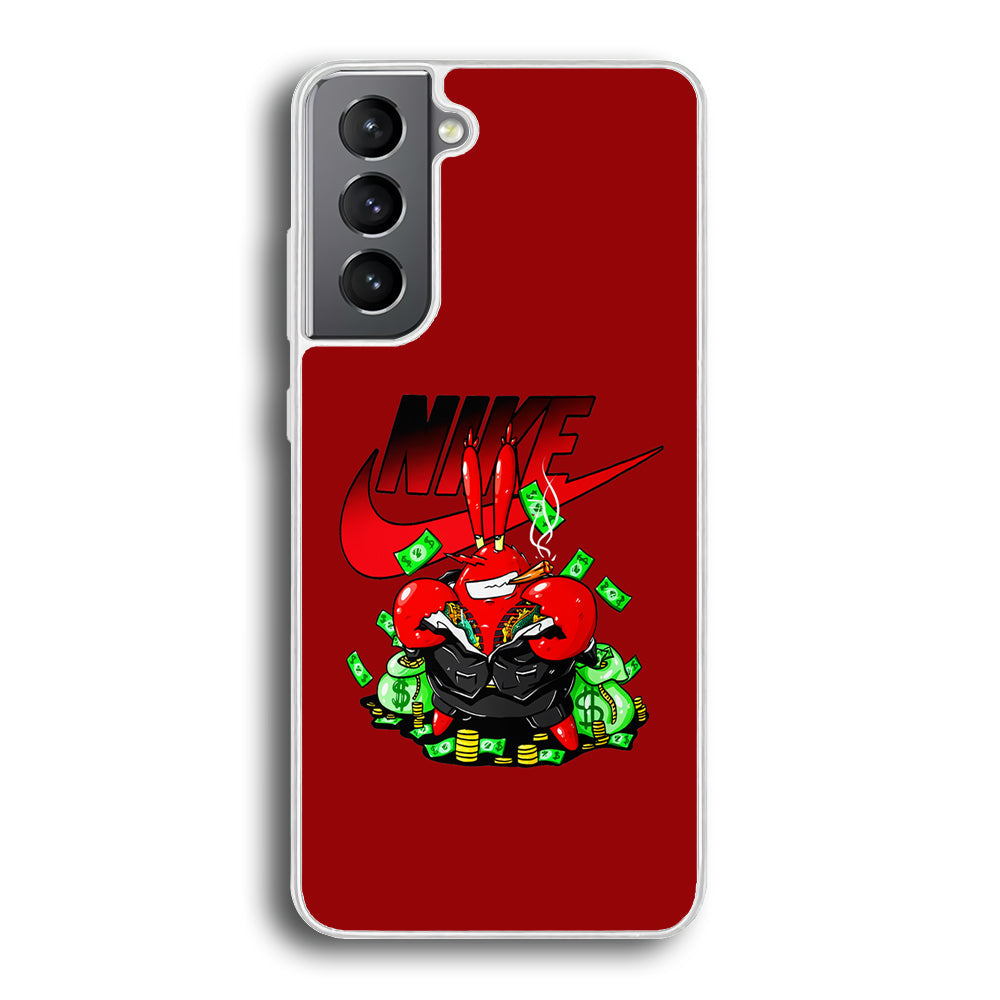 Nike Mr. Krabs Gangster Samsung Galaxy S22 Plus Case