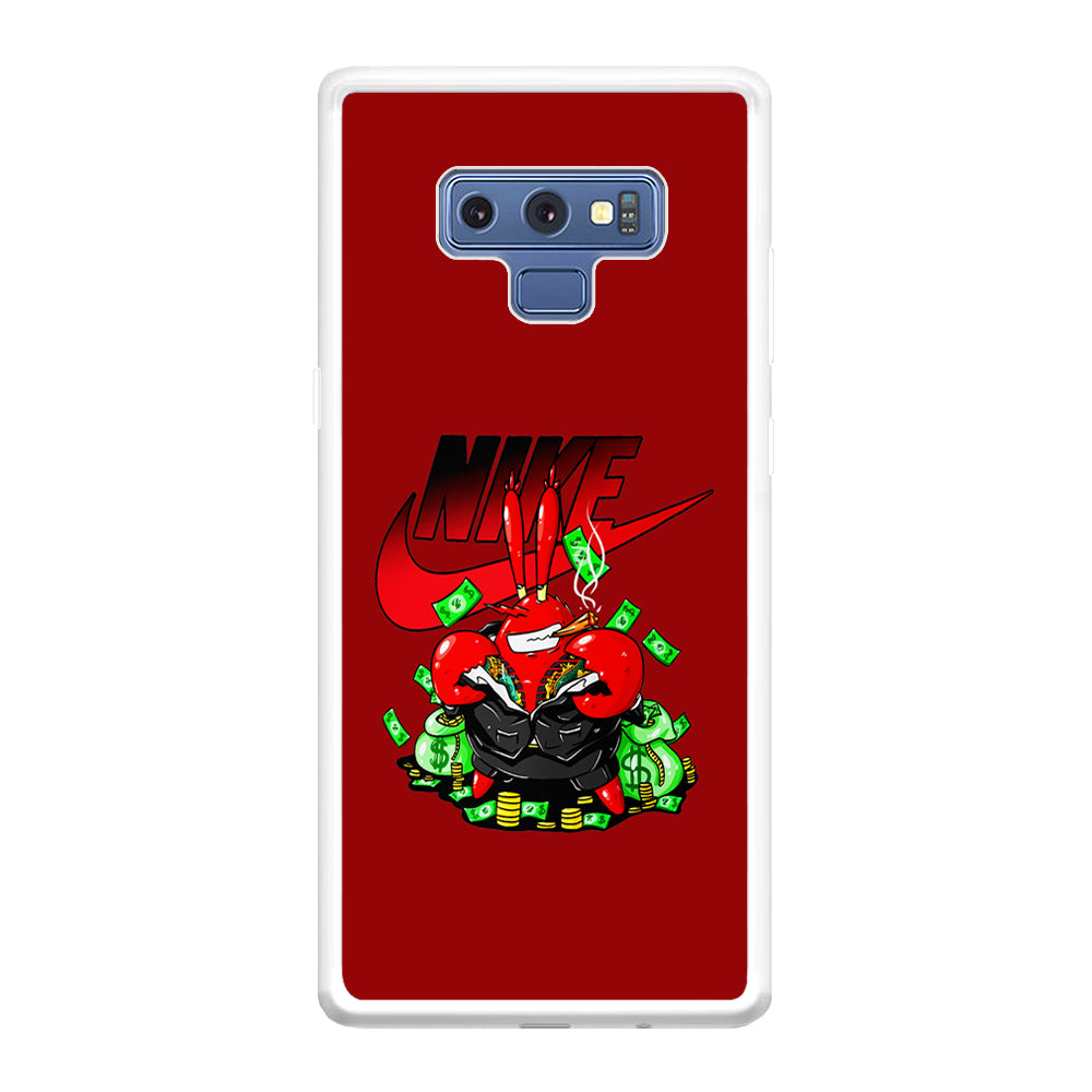 Nike Mr. Krabs Gangster Samsung Galaxy Note 9 Case