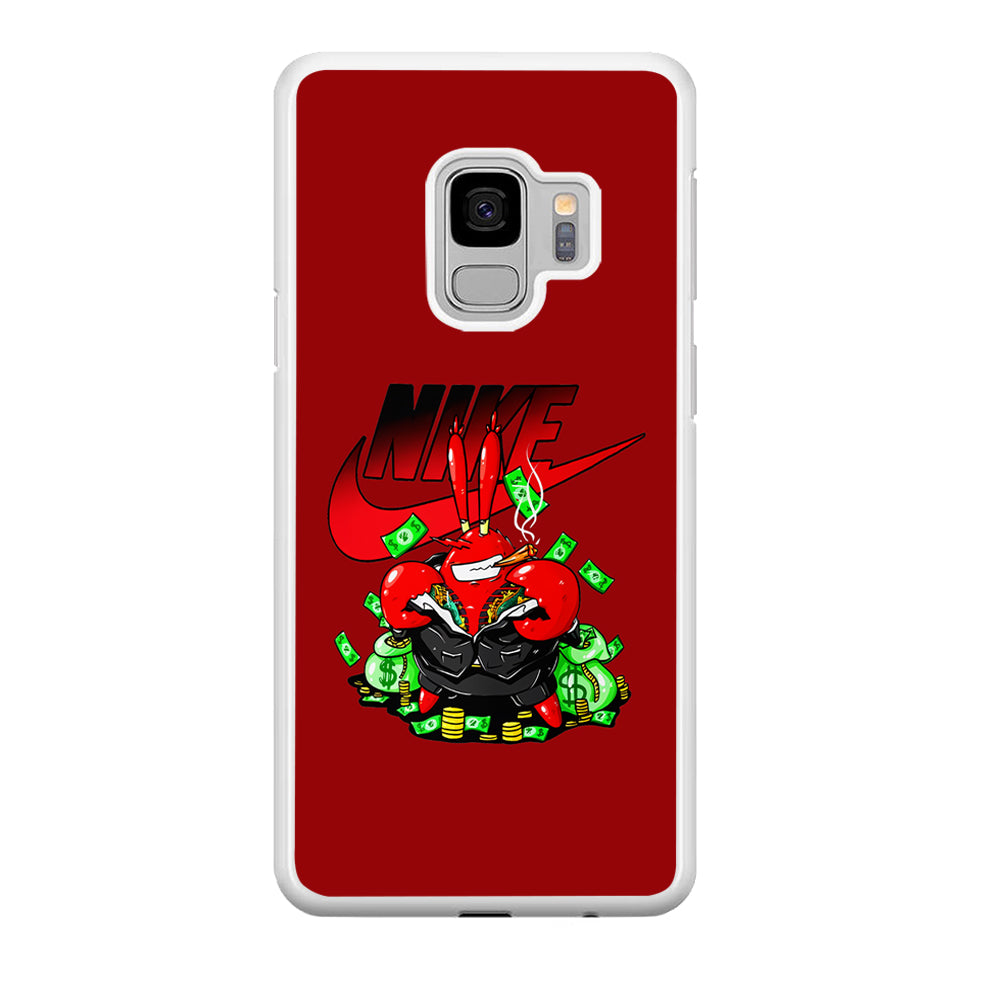 Nike Mr. Krabs Gangster Samsung Galaxy S9 Case