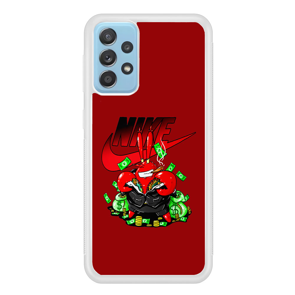 Nike Mr. Krabs Gangster Samsung Galaxy A52 Case