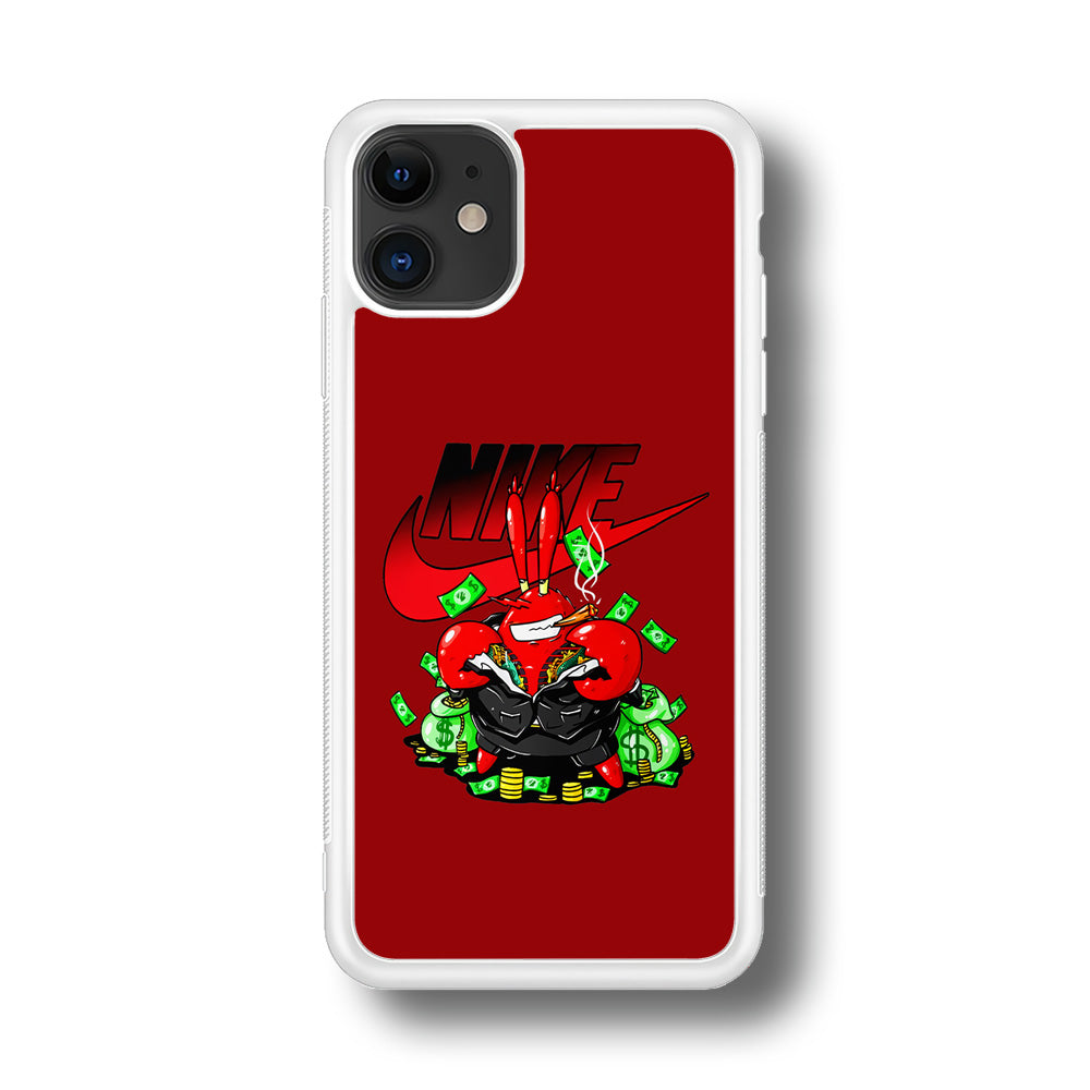 Nike Mr. Krabs Gangster iPhone 11 Case