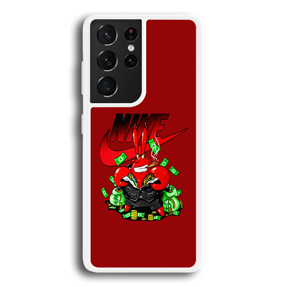 Nike Mr. Krabs Gangster Samsung Galaxy S23 Ultra Case