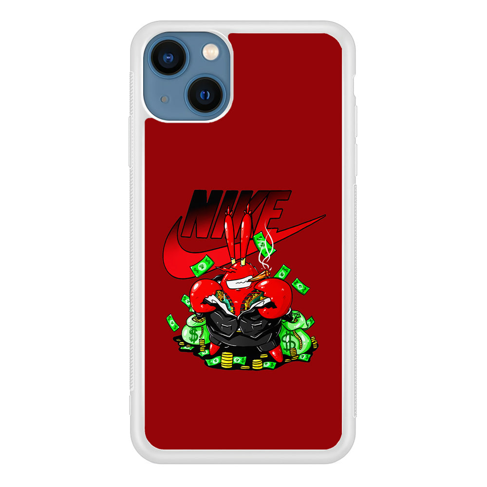 Nike Mr. Krabs Gangster iPhone 13 Mini Case