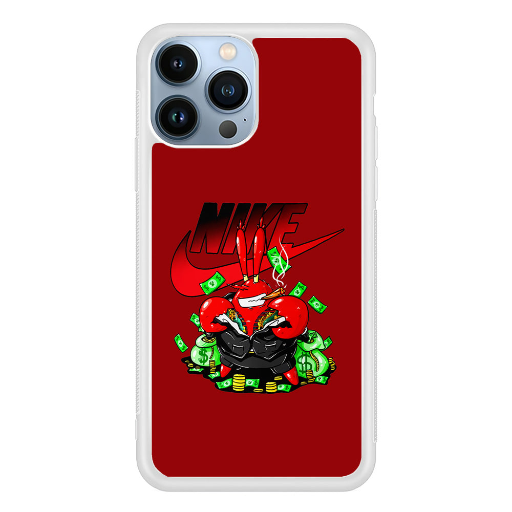 Nike Mr. Krabs Gangster iPhone 13 Pro Case