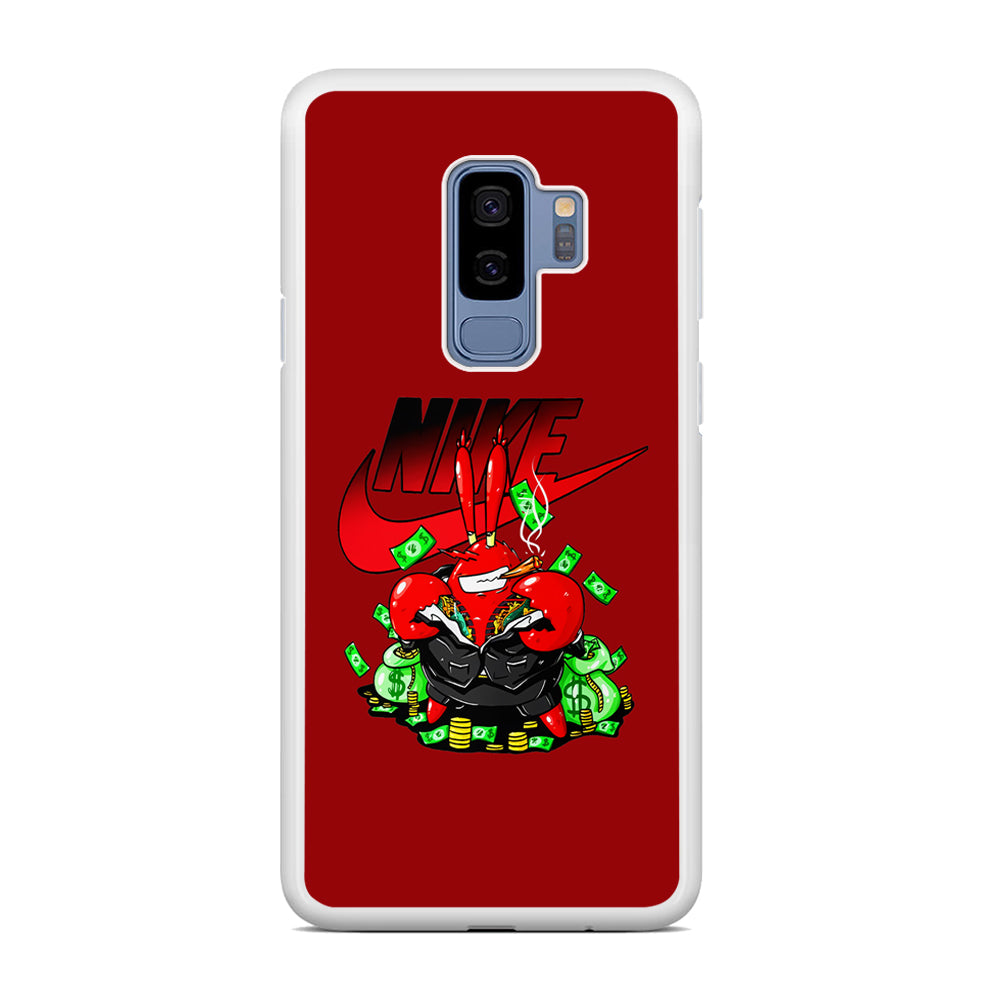 Nike Mr. Krabs Gangster Samsung Galaxy S9 Plus Case