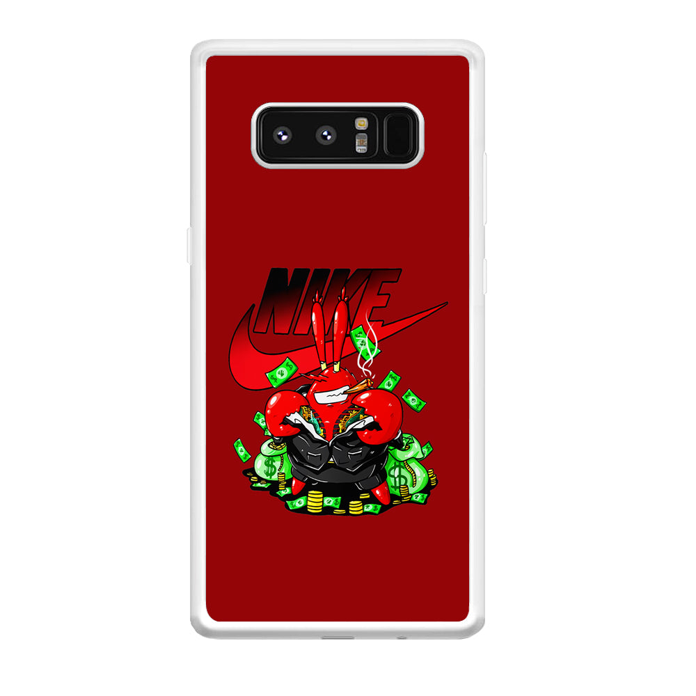 Nike Mr. Krabs Gangster Samsung Galaxy Note 8 Case