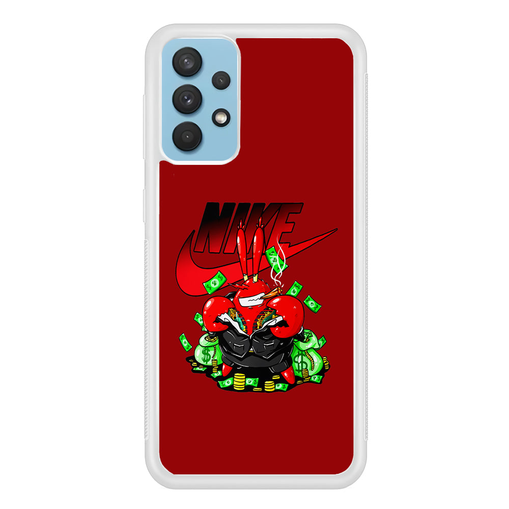 Nike Mr. Krabs Gangster Samsung Galaxy A32 Case