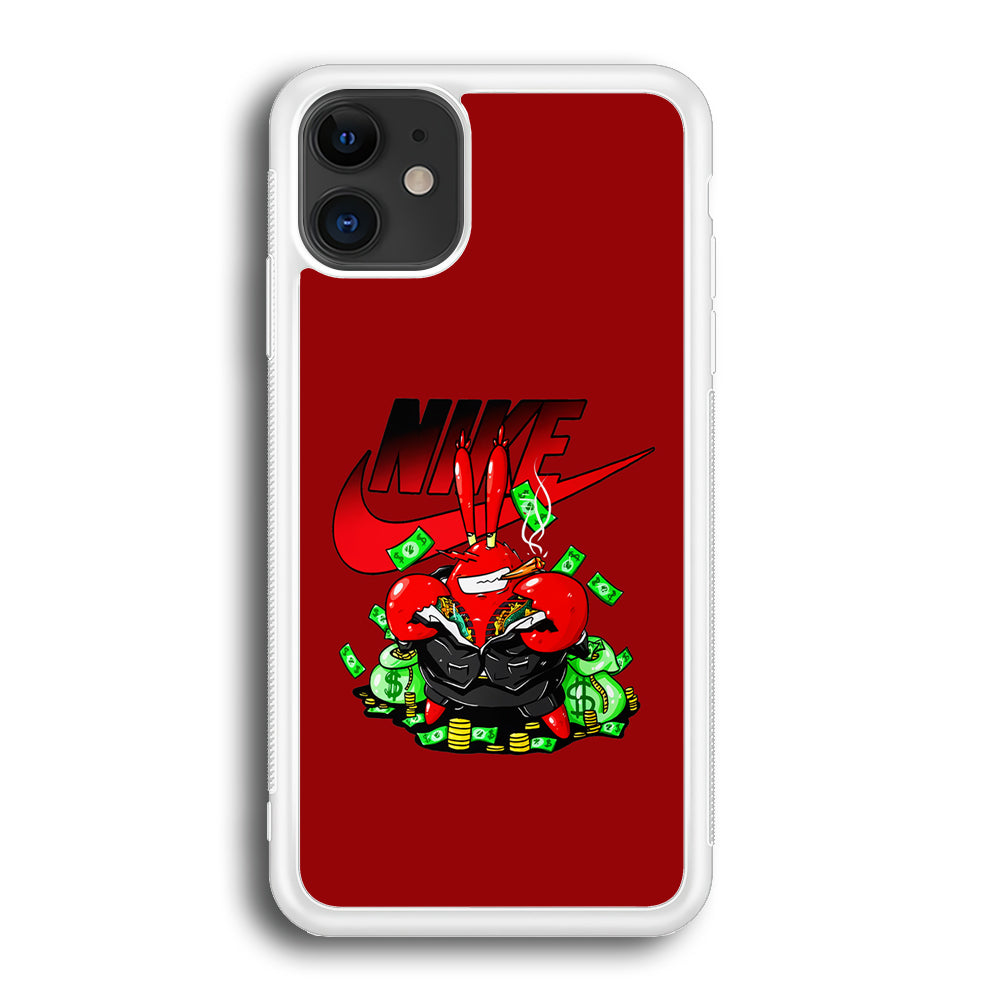 Nike Mr. Krabs Gangster iPhone 12 Case