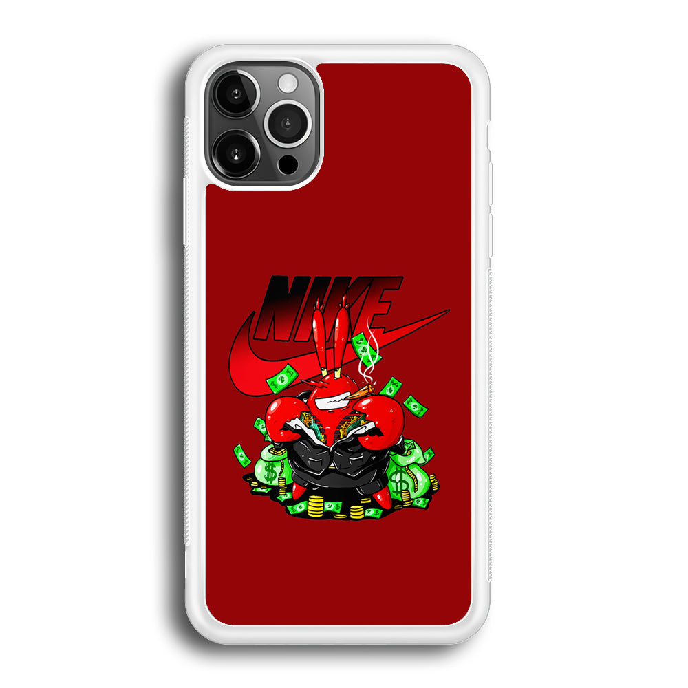 Nike Mr. Krabs Gangster iPhone 12 Pro Case