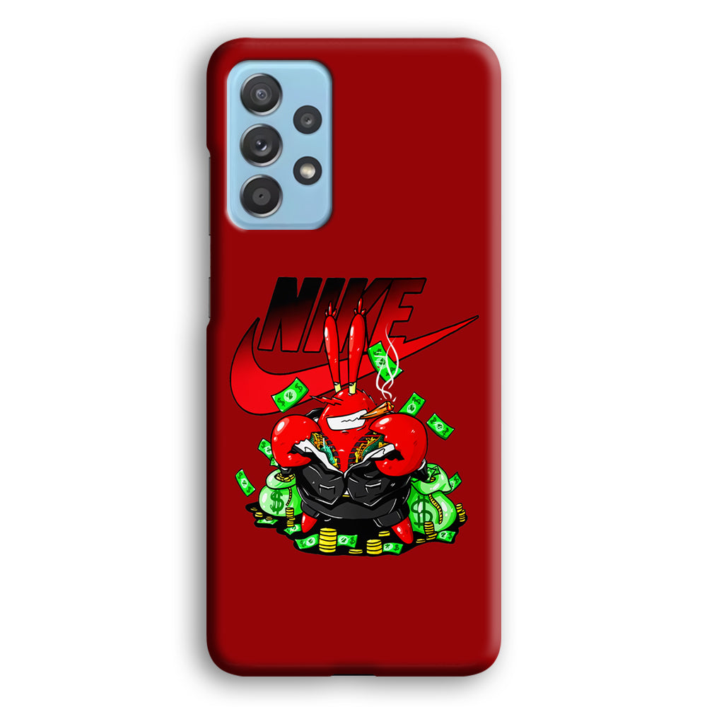 Nike Mr. Krabs Gangster Samsung Galaxy A52 Case